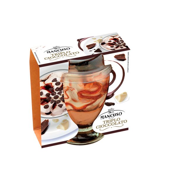 Gelato in Bicchiere al Triplo Cioccolato